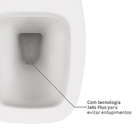 Kit Vaso Sanitário Caixa Acoplada e Assento Branco Duplo Acionamento 3/6L Saída Vertical Vip Celite