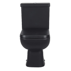 Kit Vaso Sanitário com Caixa Acoplada e Assento Preto Matte Duplo Acionamento 3/6L Vertical Lyon Plus Sensea