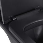 Kit Vaso Sanitário com Caixa Acoplada e Assento Preto Matte Duplo Acionamento 3/6L Vertical Lyon Plus Sensea