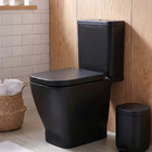 Kit Vaso Sanitrio com Caixa Acoplada e Assento Preto 3 e 6 litros Neo Incepa