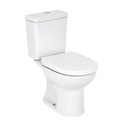 Kit Vaso Sanitário com Caixa Acoplada e Assento Branco Duplo Acionamento 3/6L Saída Vertical Debba Round Roca