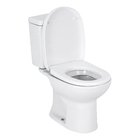 Kit Vaso Sanitário com Caixa Acoplada e Assento Branco Duplo Acionamento 3/6L Saída Vertical Debba Round Roca