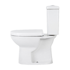 Kit Vaso Sanitário com Caixa Acoplada e Assento Branco Duplo Acionamento 3/6L Saída Vertical Debba Round Roca