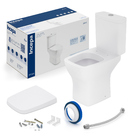 Kit Vaso Sanitário com Caixa Acoplada 3/6L Saída vertical Boss Branco Fosco Incepa