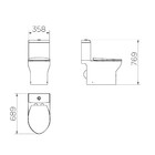 Kit Vaso Sanitário com Caixa Acoplada Saída Vertical 3/6 Loggica Branco Docol