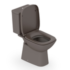 Kit Vaso Sanitário com Caixa Acoplada 3/6L Saída Vertical Debba Café Roca