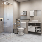 Kit Vaso Sanitário com Caixa Acoplada 3/6L Fit Branco Roca