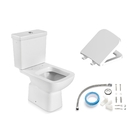 Kit Vaso Sanitário com Caixa Acoplada 3/6L Saída Vertical Lyon Branco Sensea