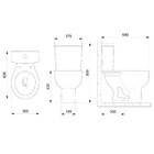 Kit Vaso Sanitário Com Caixa Acoplada Com Acionamento Lateral