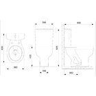 Kit Vaso Sanitário Com Caixa Acoplada Com Acionamento Lateral