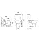 Kit Vaso Sanitário Com Caixa Acoplada E Acessório Loren One L