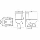 Kit Vaso Sanitário Com Caixa Acoplada E Acessório Loren Squar