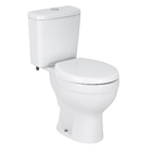 Kit Vaso Sanitário com Caixa Acoplada e Assento Duplo Acionamento 3/6L Saída Vertical Acesso Confort Branco Celite