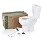 Kit Vaso Sanitário com Caixa Acoplada e Assento Duplo Acionamento 3/6L Saída Vertical Acesso Confort Branco Celite