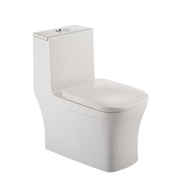 Kit Vaso Sanitário com Caixa Acoplada e Assento Branco Duplo Acionamento 3/6L Saída Vertical Monobloco Quadrado Eco