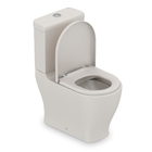 Kit Vaso Sanitário com Caixa Acoplado 3/6L Slim Bege Fosco Celite