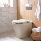 Kit Vaso Sanitrio Convencional com Assento Bege Fosco Quadrado Gap Roca