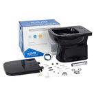 Kit Vaso Sanitário Convencional com Assento Preto Saída Vertical Misti Icasa