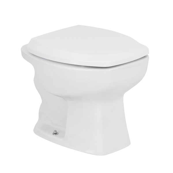 Kit Vaso Sanitário Convencional com Assento Branco Saída Vertical Thema Incepa
