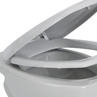 Kit Vaso Sanitário Convencional com Assento Cinza Saída Vertical Thema Incepa