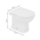 Kit Vaso Sanitário Convencional Branco Saída Vertical Etna Icasa