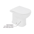 Kit Vaso Sanitário Convencional Branco Saída Vertical Etna Icasa