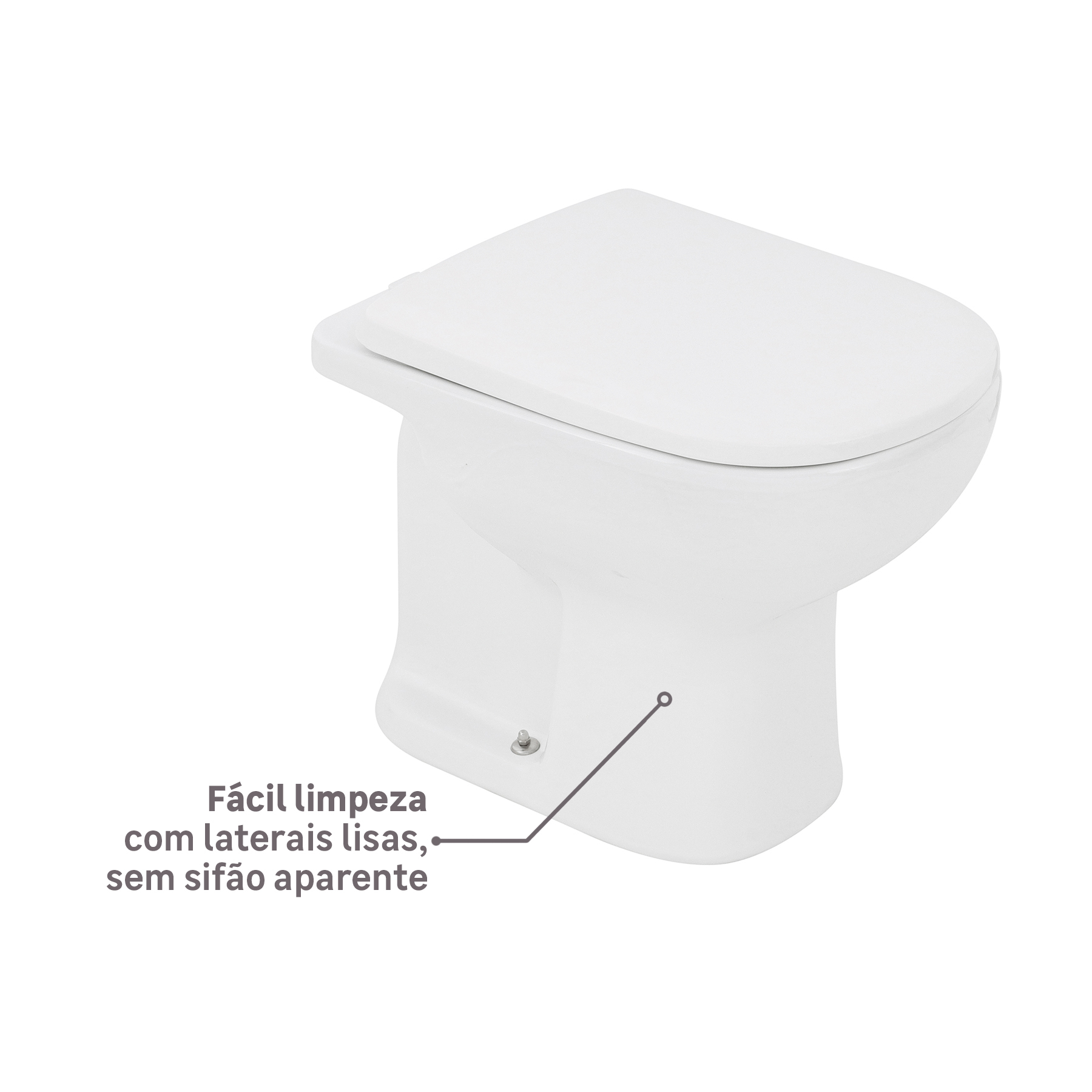 Kit de Vaso Sanitário com Caixa Acoplada e Assento Etna