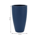 Kit Vasos de Planta em Plástico Azul Macaúba Vietnamita Vasap - 3 Unidades