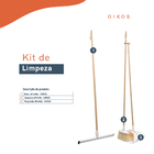 Kit Vassoura, Rodo E Pá Off-white - Oikos Off White U