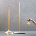 Kit Vassoura, Rodo, Escova Com Pá Grande E Pá Pequena 5 Pçs -