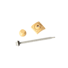 Kit de Vedação e Fixação para Telhas Marfim Aço 8,89x9,7cm com 20 Unidades Afort