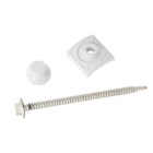 Kit Vedação e Fixação PVC e Aço Branco 20 Unidades Afort