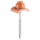 Kit Vedação e Fixação PVC e Aço Terracota 20 Unidades Afort