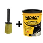 Kit Vedapren Preto 900ml Vedacit + Broxa Redonda