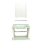 Kit Vegas 52: 1 Tampo Cuba Moldada + Módulo Toalheiro Cor:mar