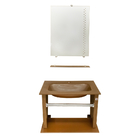 Kit Vegas 52: 1 Tampo Cuba Moldada + Módulo Toalheiro Marrom