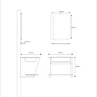 Kit Vegas 52: 1 Tampo Cuba Moldada + Módulo Toalheiro Preto