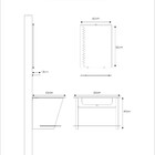 Kit Vegas 60: 1 Tampo Cuba Moldada + Módulo Toalheiro Preto