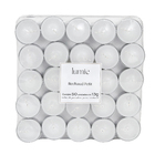 Kit Velas Decorativas 50 unidades de 13g Branco 1,5x3,5cm Lumie