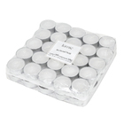 Kit Velas Decorativas 50 unidades de 13g Branco 1,5x3,5cm Lumie