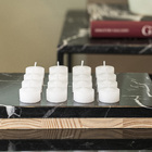 Kit Velas Decorativas 50 unidades de 13g Branco 1,5x3,5cm Lumie