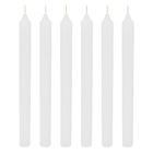 Kit Velas Decorativas 6 unidades de 68g Branca 26,1x2cm Lumie