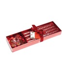 Kit Velas Natal Vermelhas 20cm E Porta Velas Kit 5 Unidades