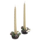 KIT VELAS OURO C/ 2 PCS