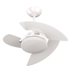 Kit Ventilador Aventador - 3 Pas Mdf Branca - 127v - Tron + C