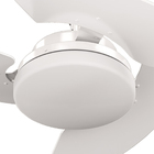 Kit Ventilador Aventador - 3 Pas Mdf Branca - 220v - Tron + C