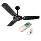 Kit Ventilador Teto Comercial Ventex C/ Controle - Preto - 22