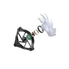 Kit Ventoinhas Motospeed Hyrax Hcl603 3in1 3x120mm Rgb Preto