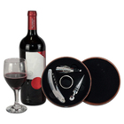 Kit Vinho 4 Peças Com Estojo De Couro Unyhome