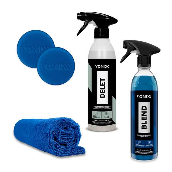 Kit Vonixx Carnaúba Blend + Delet 500ml + 2 Espumas/toalha